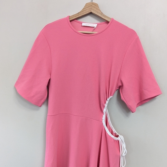 See by Chloe Pink Cut Out Dress Midi Tie - Picture 12 of 16